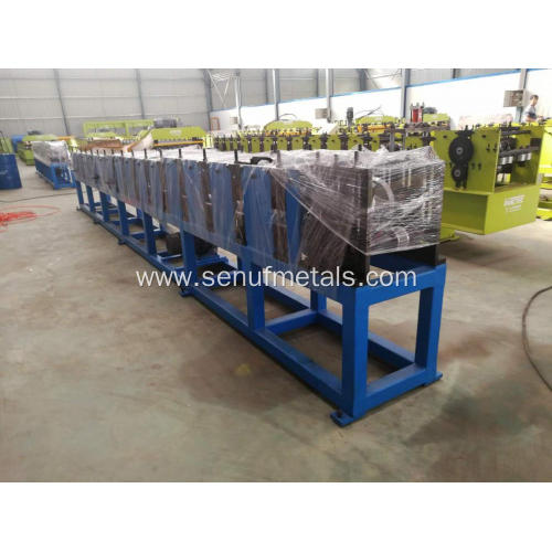 Rain gutter forming machinery without electrical components